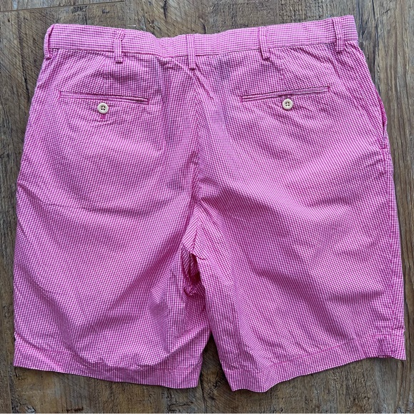 RALPH LAUREN POLO GOLF gingham check chino SHORTS - Picture 4 of 4
